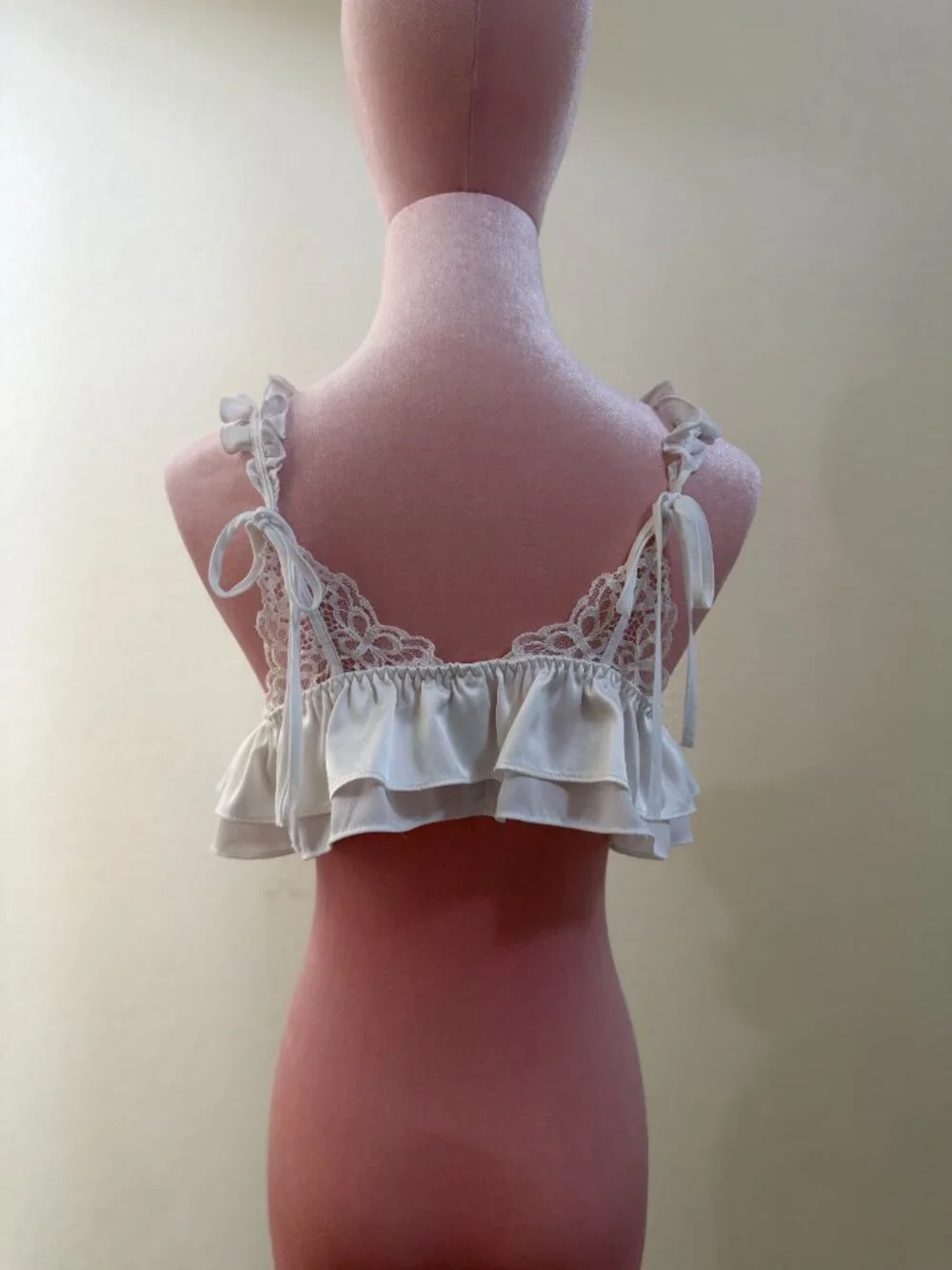 Butterfly Lace Ruffle Bralette